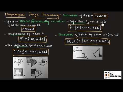 DIP#45 Basic concept of set theory & logical operations in Morphological image processing || EC