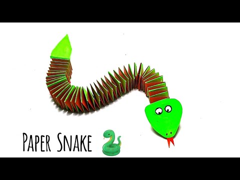 Amazing Paper Snake - Moving paper toys  (School Project)