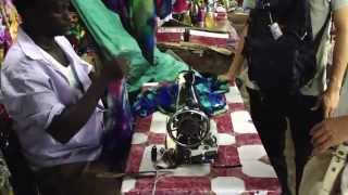 Ordering traditional dress called bubu