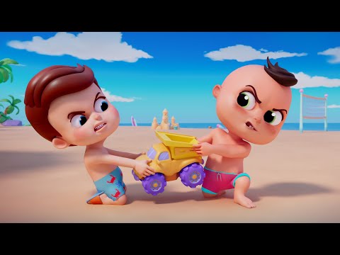 Plajda Eğlence! ⛱️ Plajda Arkadaşlık ve Paylaşma Hakkında Çocuk Şarkısı🌞Mini Mini Kids Şarkıları