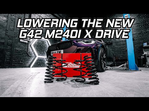 LOWERING OUR G42 M240i X DRIVE ON THE EIBACH STANCE SPRING