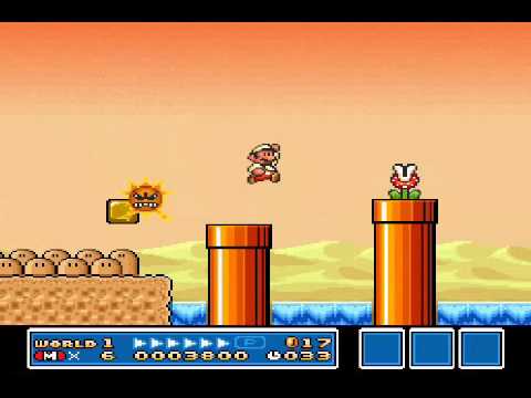 SMB3 for Super Mario All-Stars Custom Level #418 - Sun Clock Chase (DST Spring Forward 2016)