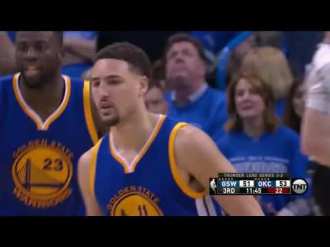 Klay Thompson All 11 3 pointers new NBA Playoff record   Thunder vs Warriors WCF Game 6   29 5 16