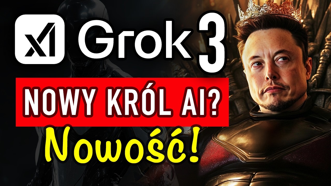 Nowy model AI Grok 3 Szokuje Świat! Czy To Najlepsze AI w Historii?
