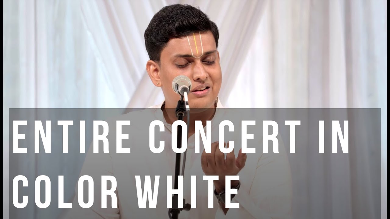 Full concert in color WHITE | Sunil Gargyan - R Raghul - Sumesh Narayanan