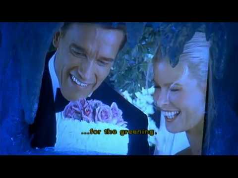 Batman and Robin - Freeze (Arnold Schwarzenegger) wife in wedding videos while Wagner plays