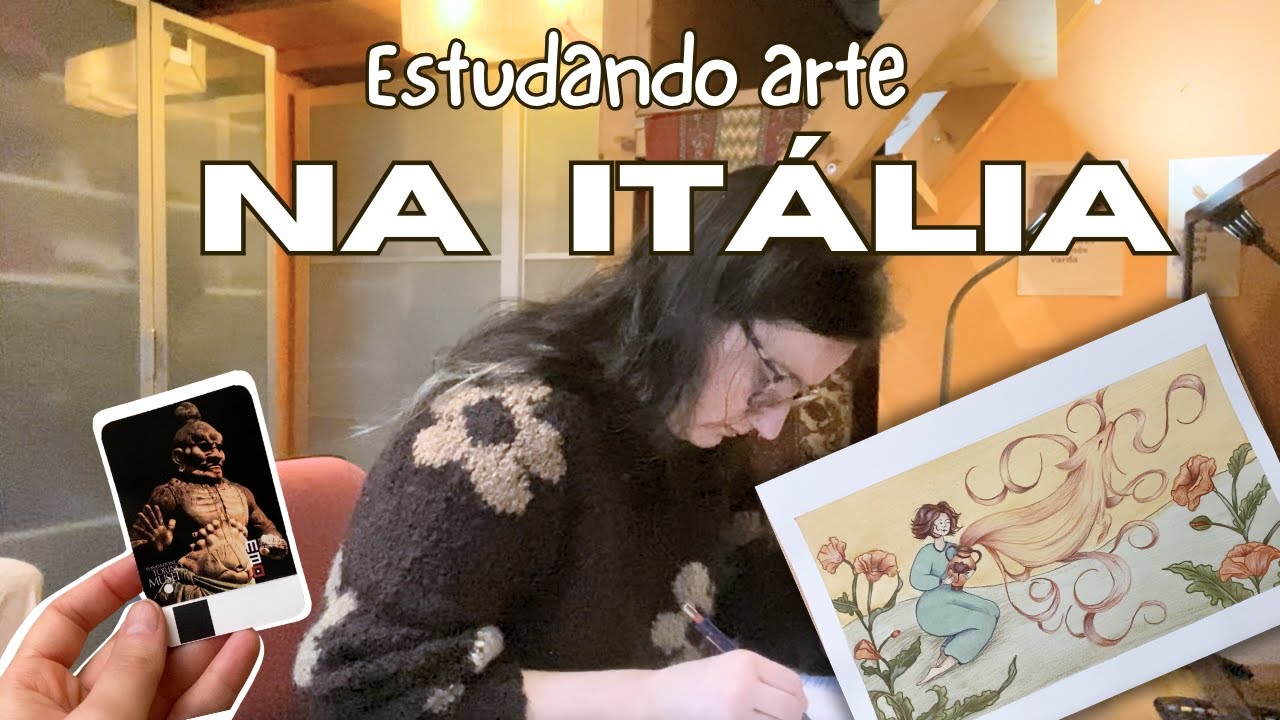 Rotina de Uma Estudante de Ilustração na Itália 🇮🇹 | Museu oriental 🏛️| Art Vlog 🎨🍃
