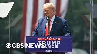 Trump holds first outdoor rally since assassination attempt