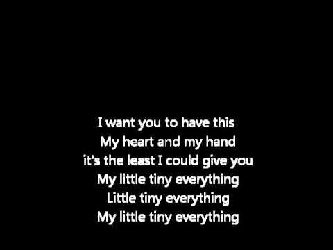 The Sugi Tap - Little Tiny Everything (lyrics)
