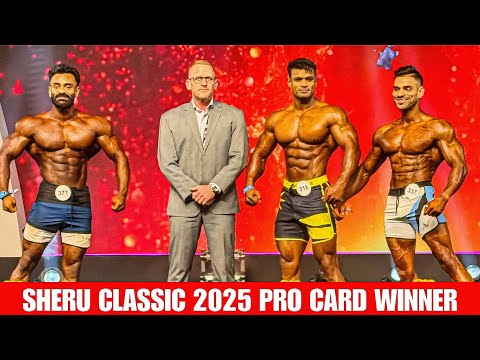 Men's Physique Pro Card Winners 🏆🎉🏆 | Sheru Classic 2025