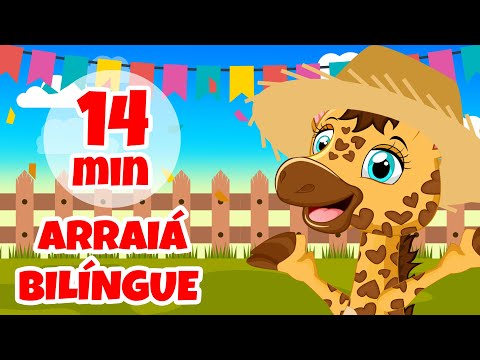 Arraiá Bilíngue - Giramille 14 min | Desenho Animado Musical