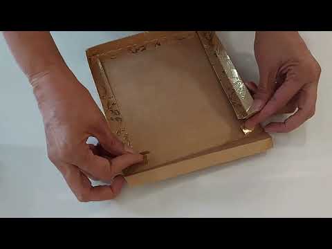 9 cavity chocolate box gold embossed by Wraps and Boxes.