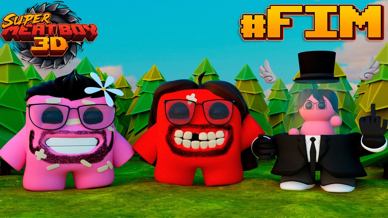 no finalzinho tem um bugzinho 🤏 - Super Meat Boy 3D #35 (Fim)