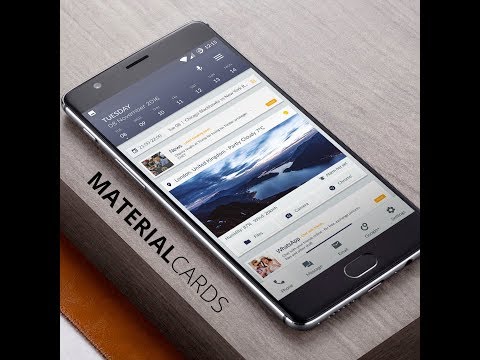Material Cards Theme for KLWP Video