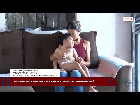 Mãe pede ajuda para arrecadar recursos para tratamento de bebê 03 03 2023