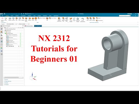 Siemens NX  tutorials for beginners|NX 2312|tutorial-01