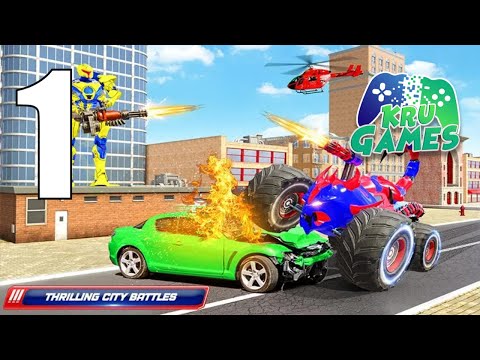 Scorpion Robot Monster Truck Transform Robot Games Gameplay Walkthrough #1 (Android, IOS)