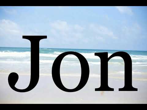 How To Pronounce Jon🌈🌈🌈🌈🌈🌈Pronunciation Of Jon
