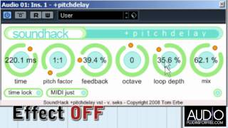 Video thumbnail for +PitchDelay (SoundHack) - Delay by Audio Plugins for Free