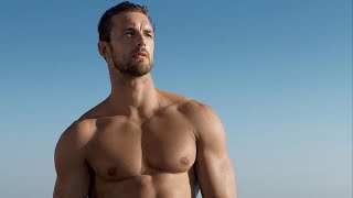 Model Christian Hogue The Perfect Man Cover Shoot Behind-the-Scenes