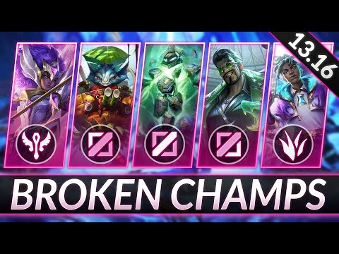 3 BROKEN Champions for EVERY ROLE RIGHT NOW - CHAMPS to MAIN for FREE LP - LoL Guide (Patch 13.16)
