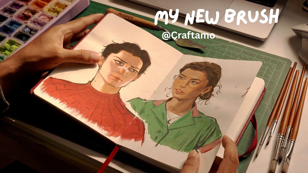 I Finally Made My Own Art Brush Set/ craftamo