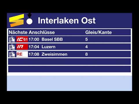 BOB Ansage - Interlaken Ost Verbindungen