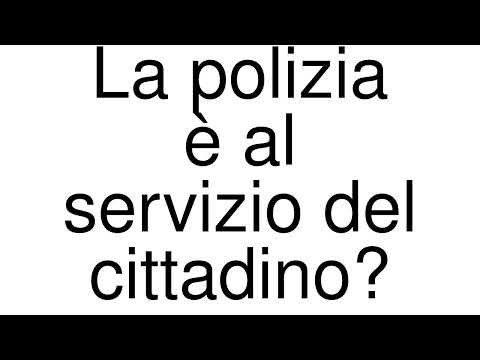 How to Pronounce correctly La polizia è al servizio del cittadino? (Movie)