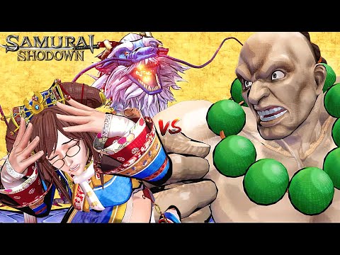 Samurai Shodown WU RUIXIANG vs WAN FU Max Level 5 Gameplay | Season Pass 2 DLC | Samsho 2019 | PS4