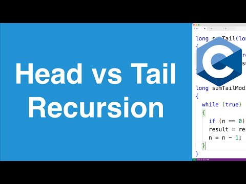 Head vs Tail Recursion | C Programming Tutorial