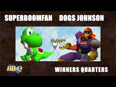 BBQ - SuPeRbOoMfAn (Yoshi) Vs. Dogs Johnson (Pikachu) Super Smash Bros Winners Quarters - SSB64