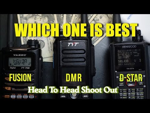 DMR DSTAR FUSION Head To Head - Which One Is Best? | K6UDA Radio