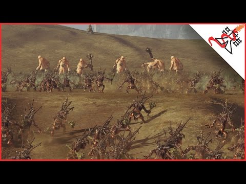 1404 CHAOS TROLLS vs 39 GIANTS - Total War: WARHAMMER