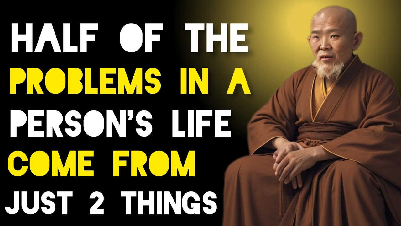 Half Of The Problems In A Person's Life Come From Just 2 Things - Zen And Buddhism Teachings.