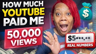 How Much YouTube Actually Paid Me for 50,000 Views (REAL NUMBERS)