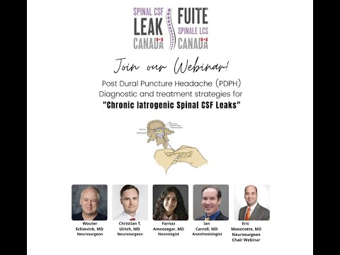 PDPH-DIAGNOSTIC & TREATMENT STRATEGIES FOR CHRONIC IATROGENIC SPINAL CSF LEAKS -