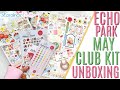 Echo Park May Club Kit Unboxing , Echo Park Summer Paper Flip Through