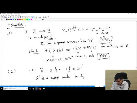 Lecture 10 - Group homomorphisms and examples