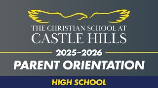 Parent Orientation 2025 - High School