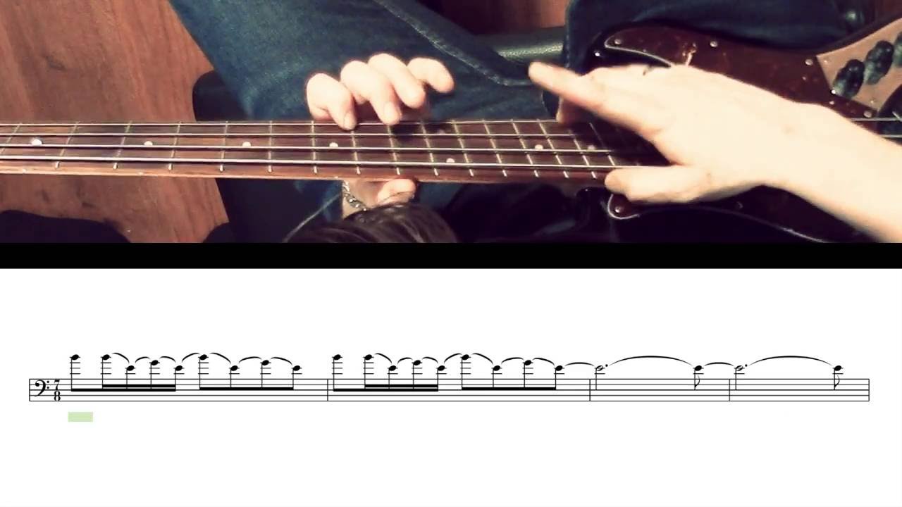 Septivity - transcription 7/16 funk bass solo