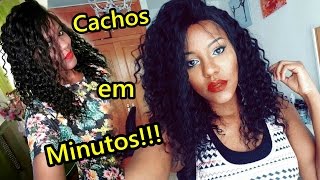 Cabelo Cacheado em Minutos| How To Install & Style Lace Front Wigs feat. RPGhair.com