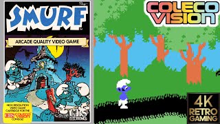 Smurf -  Rescue in Gargamel's Castle Colecovision 4k Gameplay