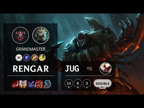 Rengar Jungle vs Lee Sin - KR Grandmaster Patch 10.5