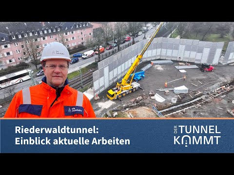 Riederwaldtunnel: Laufende Vorarbeiten im Bereich des westlichen Tunnelportals