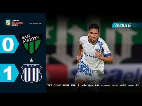 SAN MARTÍN (SJ) 0 - 1 TALLERES I Resumen del partido | #TorneoBetano Apertura 2025