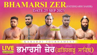 Bhamarsi Zer (Fatehgarh Sahib) Kabaddi Tournament 25 Sep 2023
