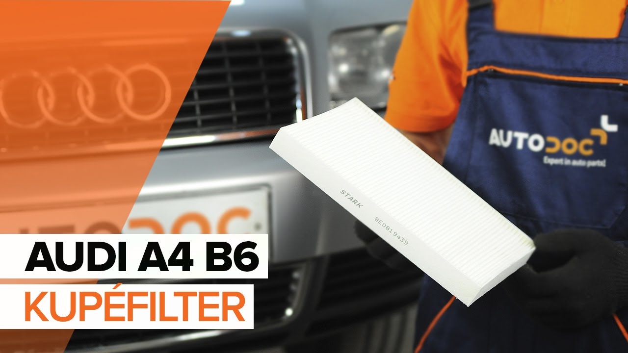 Byta kupéfilter på Audi A4 B6 – utbytesguide