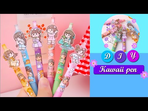 DIY Homemade kawaii pen decoration / DIY cute pen / School Supplies