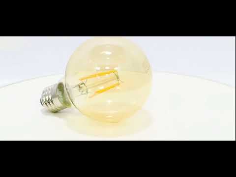 LAMPADA LED 4W RETRO GLOBO G80 FILAMENTO 2400K MORNA*