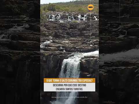 O drone mostrou um ângulo que quase ninguém vê. #saltocorumba #lugares #drone #goiás #natureza